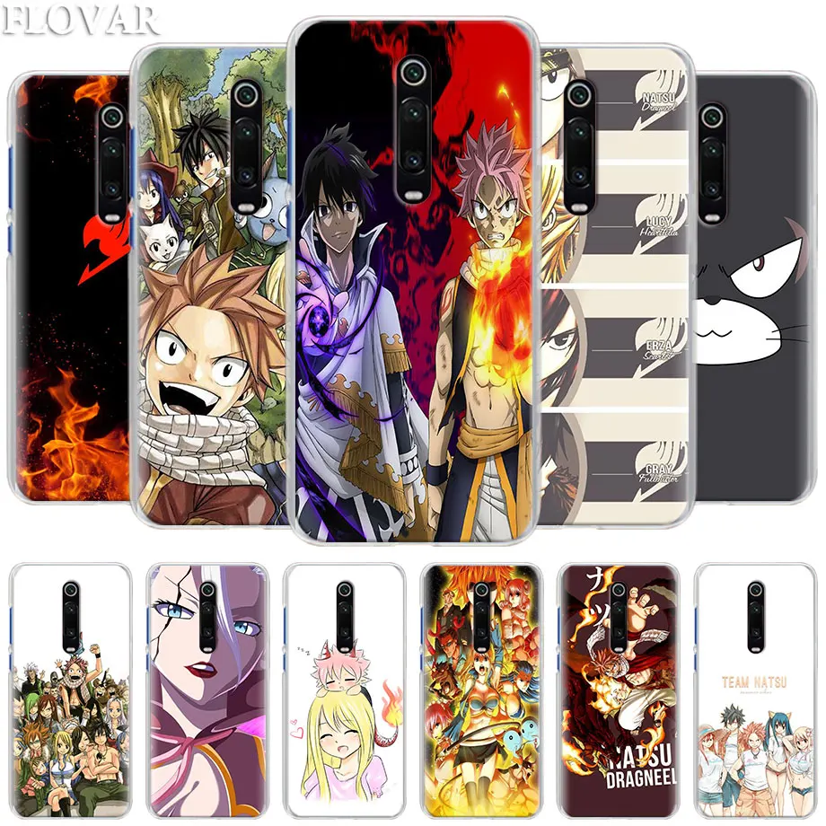 

Anime Manga Fairy Tail Case for Xiaomi Mi A3 A1 A2 8 Lite 9T CC9E Play Redmi K20 Pro 7A Note 7 7S Hard Clear Cover Capa