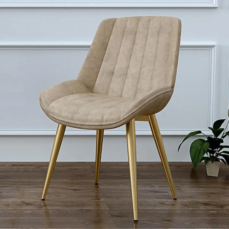 Простой современный офисный стул железный мягкий кожаный скандинавский