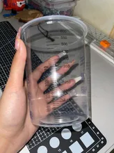 Taza desechable para pistola pulverizadora de pintura, tazas de mezcla de plástico transparente, Flexible, graduadas, para pulverización de coche, 50/100 ml, 25/600 Uds.