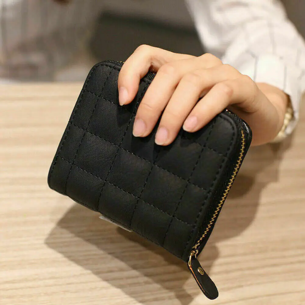 Women Ladies Wallet Leather Zip Coin Purse Clutch Handbag Small Mini Card Holder