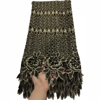 

(5yards/pc) high quality African guipure lace 3D flowers appliqued big cord lace fabric for wedding party WLA030