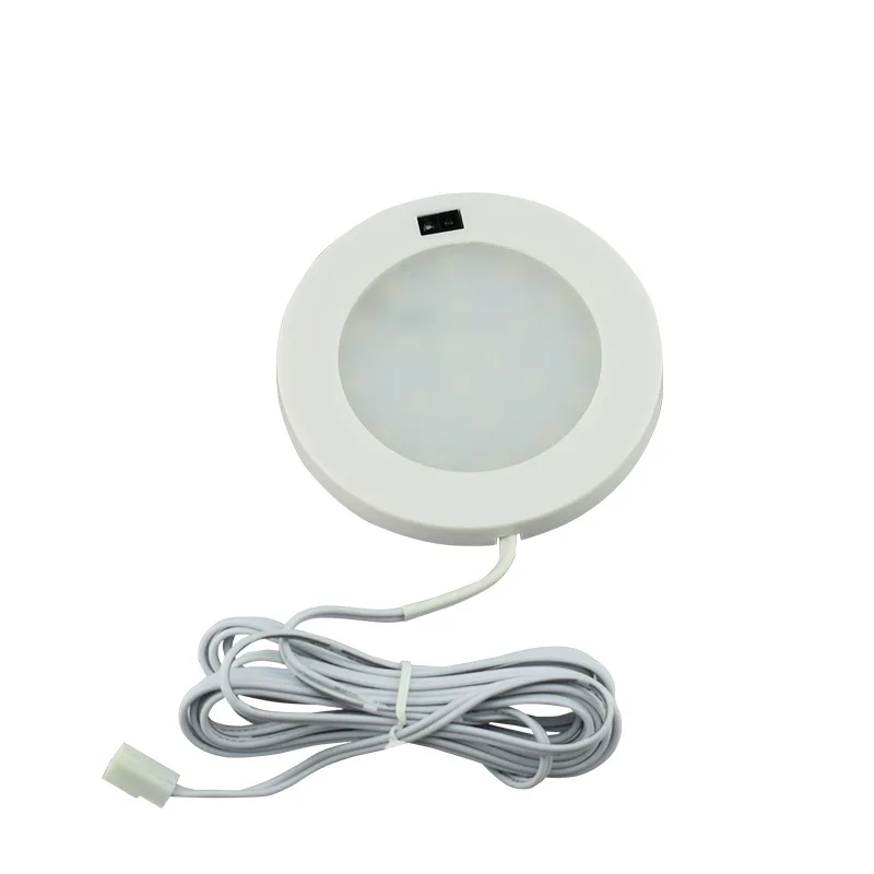 

LukLoy LED Infrared Sensor Switch Cabinet Lamp Home Wardrobe Bookcase DC12V Intelligent Sensor Small Spotlight Cabinet Downlight