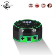Tatuagem profissional fonte de alimentação aurora 2 tatuagem fonte de alimentação touch screen atualização digital lcd novo mini led touch pad para tatuagem