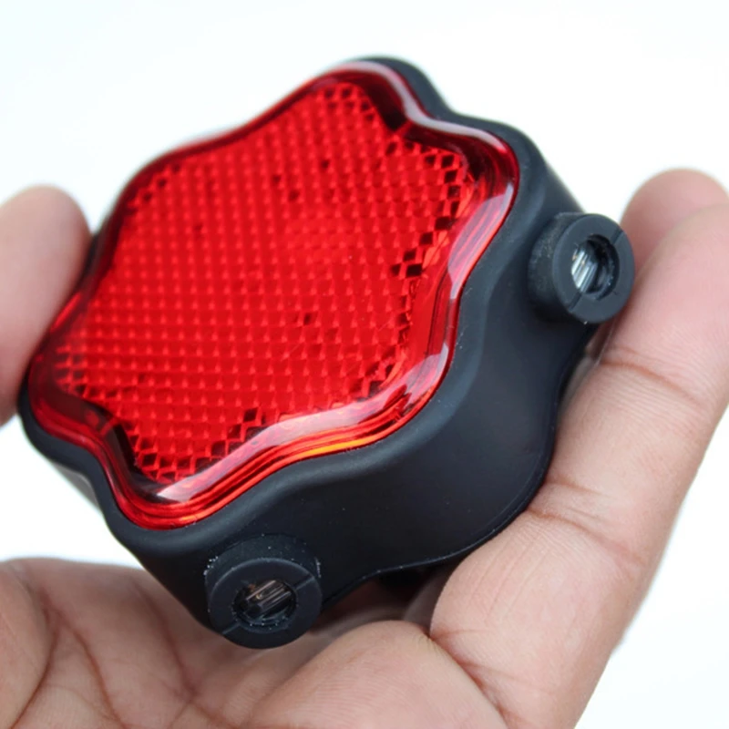Dropship-Mountain Bike Taillights Tail Warning Light Plum Shape Bicycle Light Night Riding Equipment