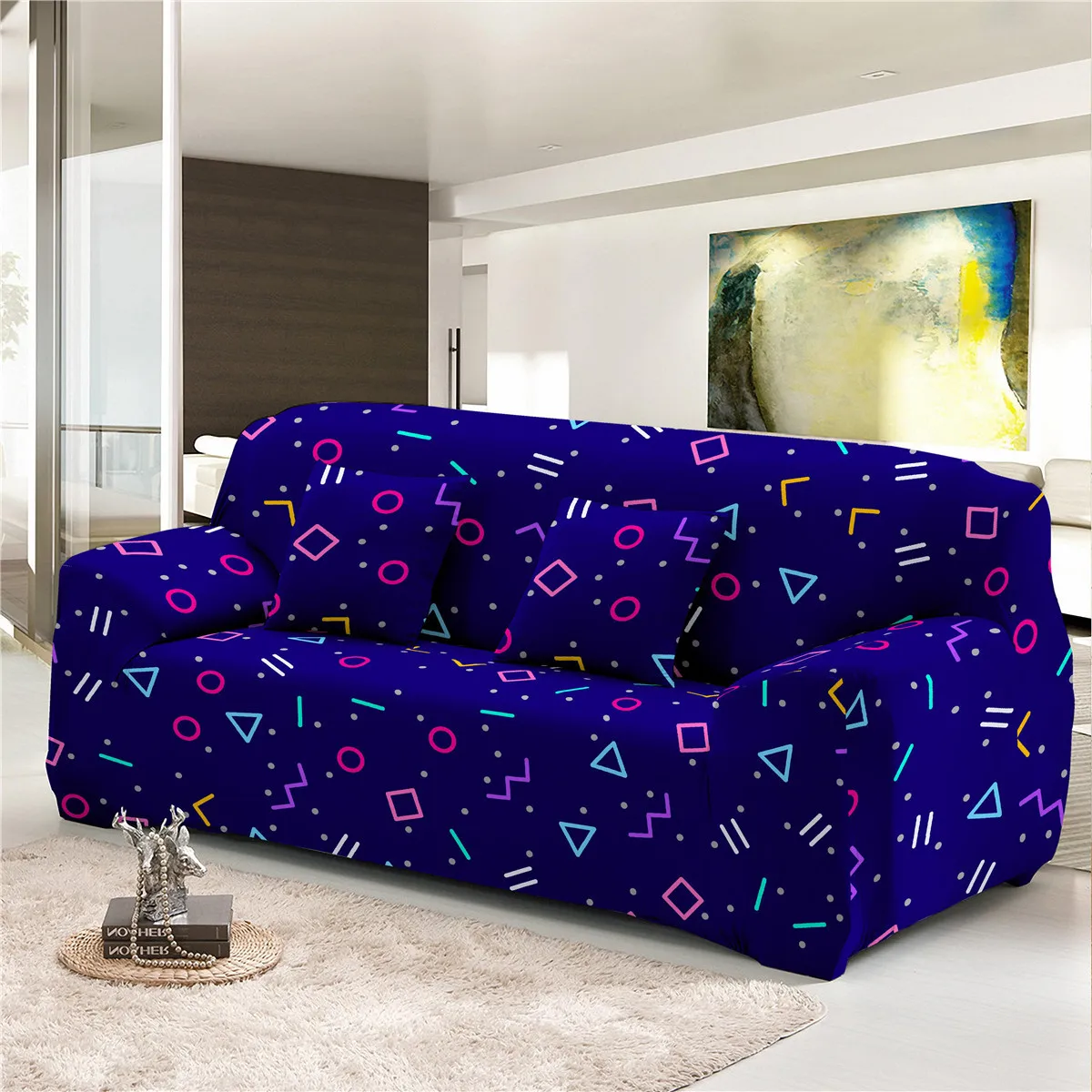 Homesky геометрический чехлов диван крышка M L XL XXL XXXL XXXXL форма стрейч диван крышка для Гостиная чехол для дивана диван Полотенца 1/2/3/4-seater