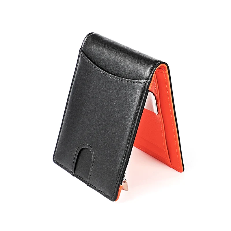 Baellerry мужской RFID натуральная кожа зажим для денег карта кошелек монета карман