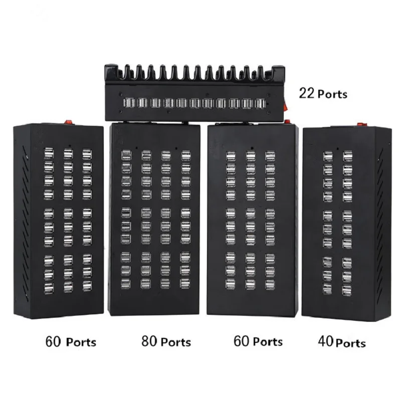 USB зарядная станция Fanshu 22 40 60 80 100 портов концентратор многопортовое настольное