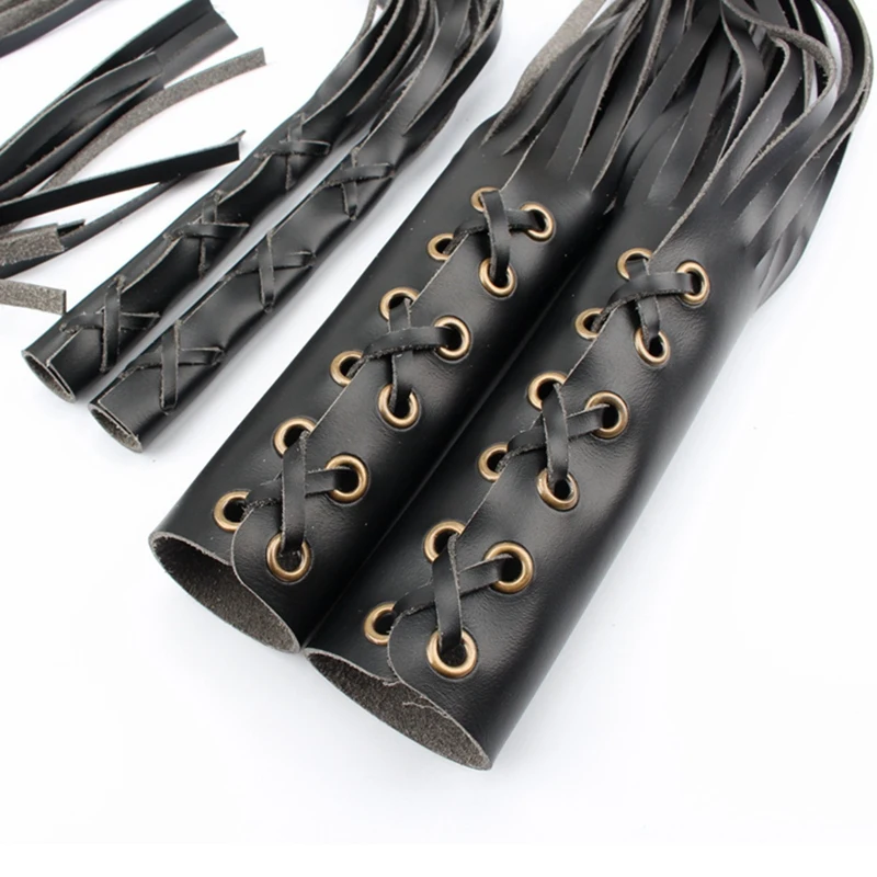 7/8 дюймов мотоциклетные Ручки Рычаг кожаный чехол с бахромой ручной ручки Винтаж