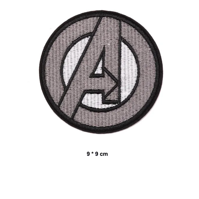 Синий Marvels Мстители Дэдпул Аниме Железный человек нашивки ткань Стикер одежда значок вышитые аппликации DIY sculd max 5 дизайнов - Цвет: Синий
