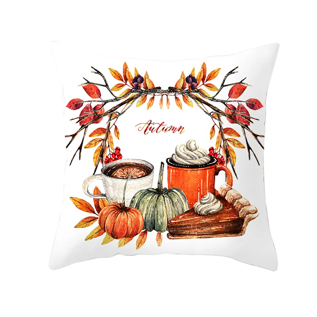 

Original ISHOWTIENDA Fall Halloween Pumpkin Pillow Case Waist Throw Home Dropshipping 20
