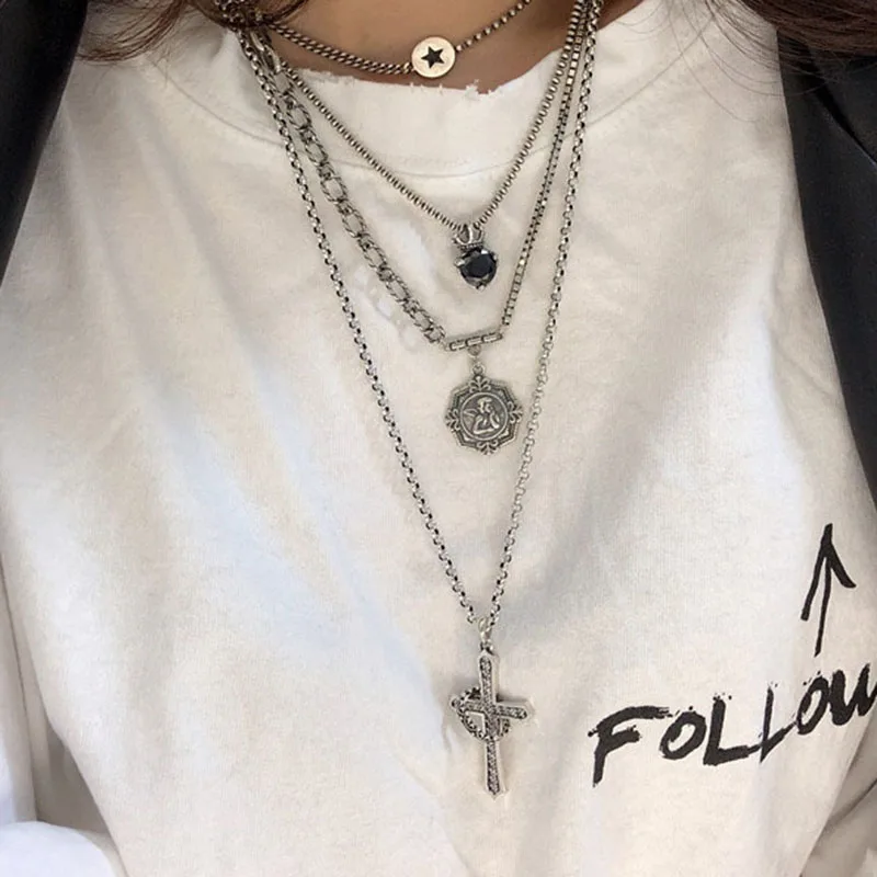 Mewanry 925 Sterling Silver Sweater Necklace for Women Fashion Elegant Party Angel Cupid Pendant Couples Jewelry Birthday Gifts