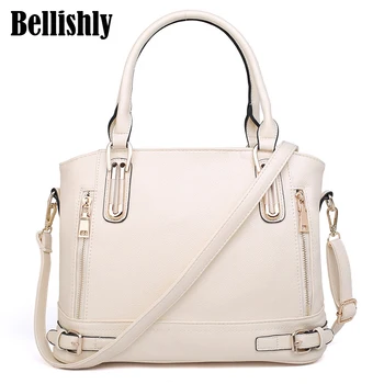 

Bellishly 2020 shoulder bag women luxury brand bags PU leather bolsos women's Solid vintage torby Female black sac evening bolsa