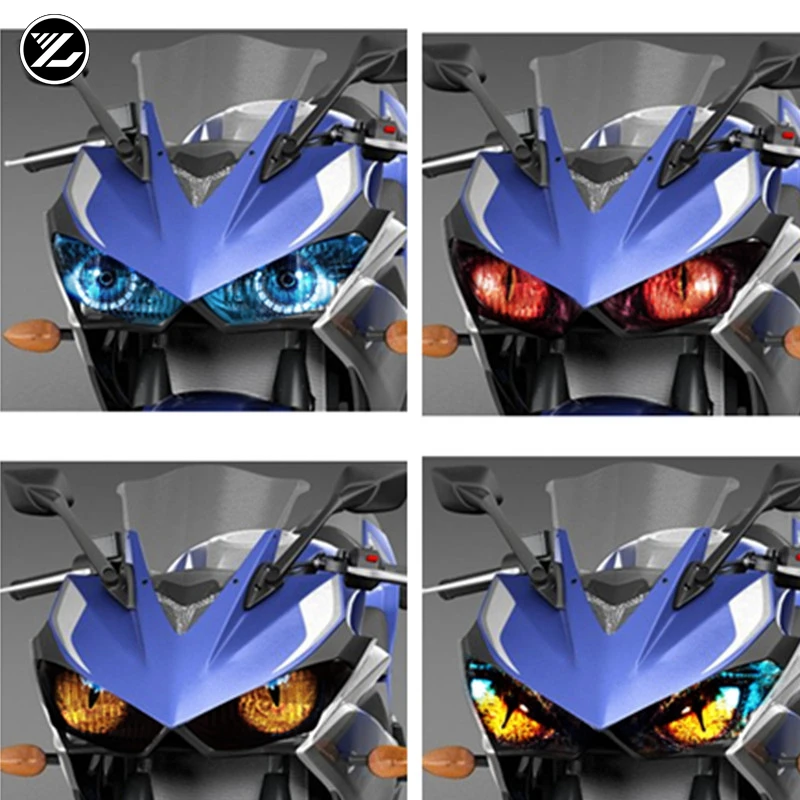 Motorcycle headlight protection sticker Front Fairing Headlight Sticker Guard Sticker for yamaha