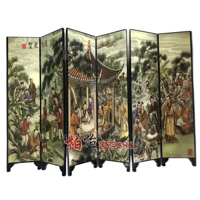Folding And Double Faced Chinese Movable Screen Painting Decorative Picture | Дом и сад