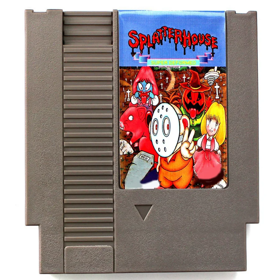 Splatterhouse Wanpaku граффити 72 шпильки карточная игра для 8 битный игровой