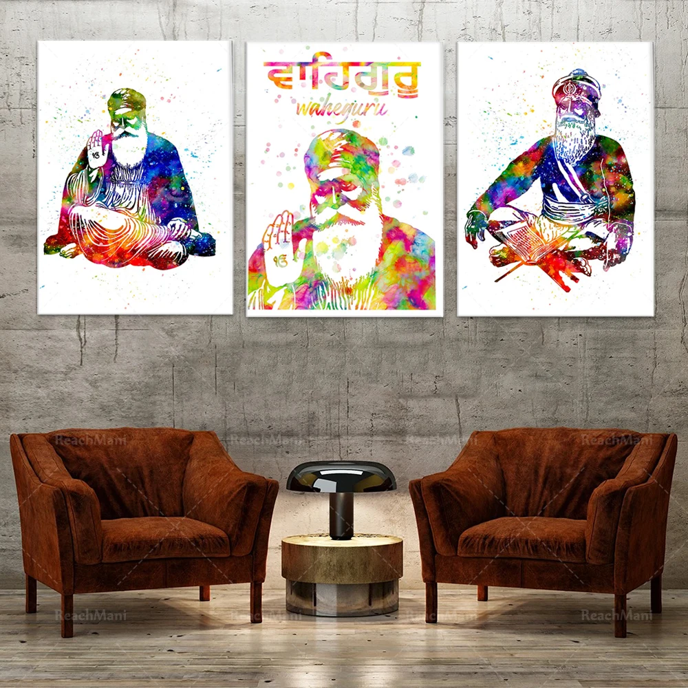 Helemaal droog Moet als Sikh Master Baba Shen Singh Schilderen, Sikh Art Master, Sikh Art Print,  Hindoe Decoratie, spirituele Wanddecoratie, Indian Art P|Schilderij &  Schoonschrift| - AliExpress