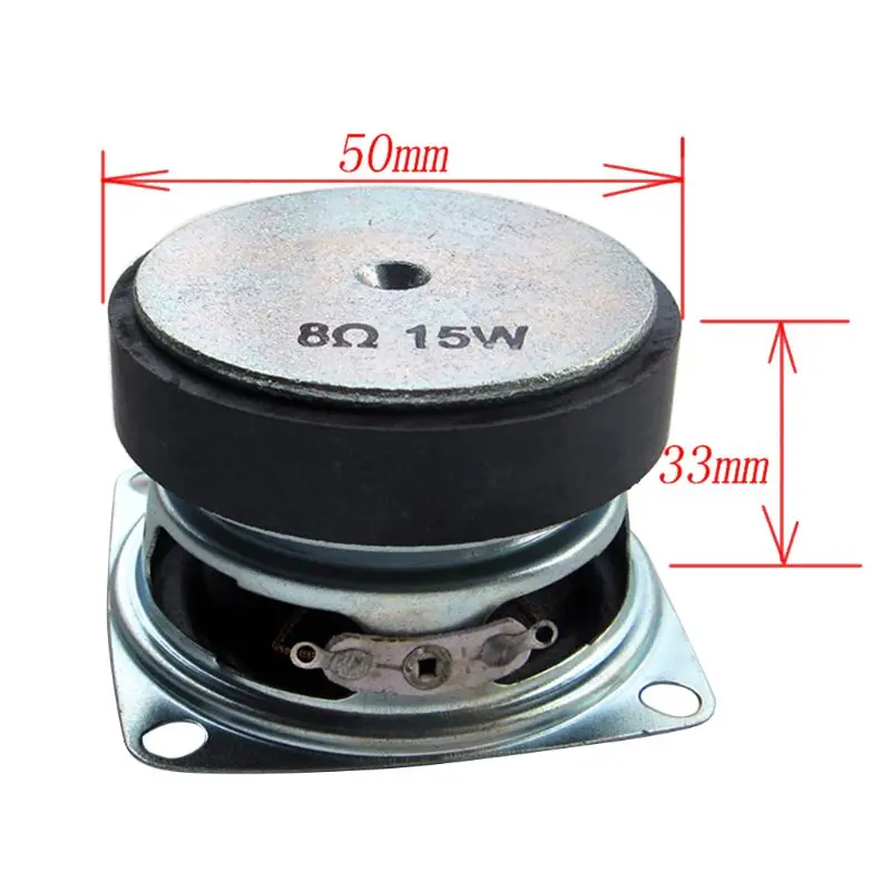 Комплект из 2 предметов, 2 дюйма мини Портативная аудио колонка 4/8Ohm 8/15W полный спектр мультимедиа Динамик для дома Театр звук Системы DIY A5YA