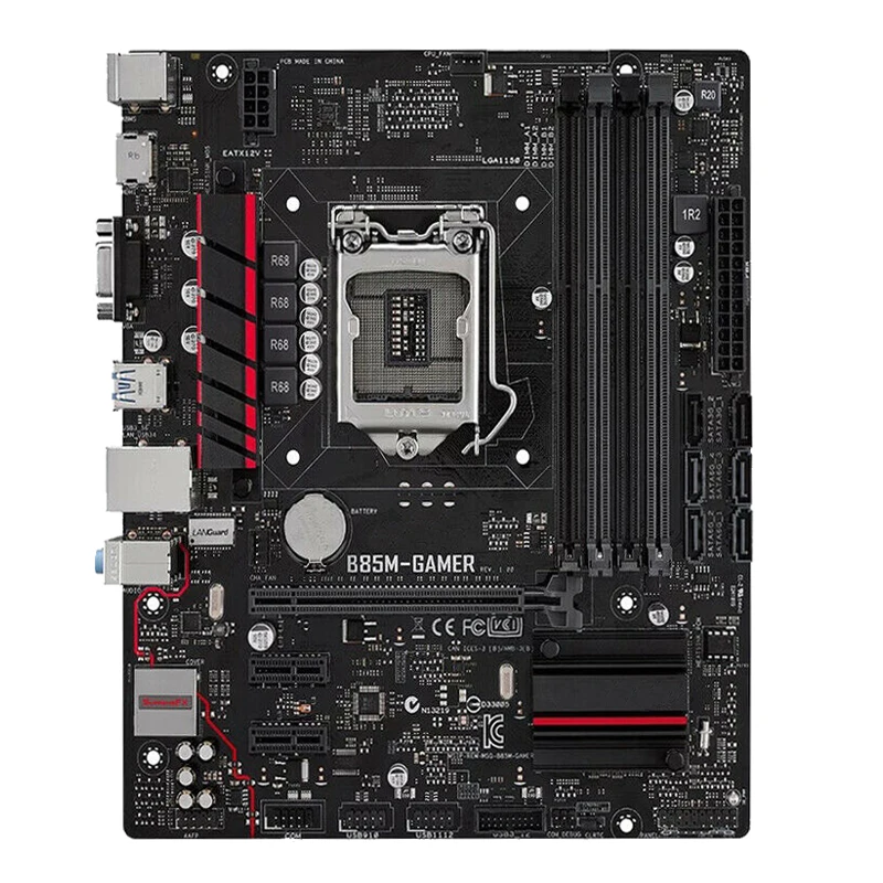 

FOR Asus B85M-GAMER DDR3 LGA 1150 B85 Desktop Motherboard 32GB I3 I5 I7 CPU used Motherboard 100% test intact
