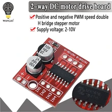 Wavgat dc motor de acionamento módulo invertendo pwm velocidade duplo h ponte stepper mini vitória l298n