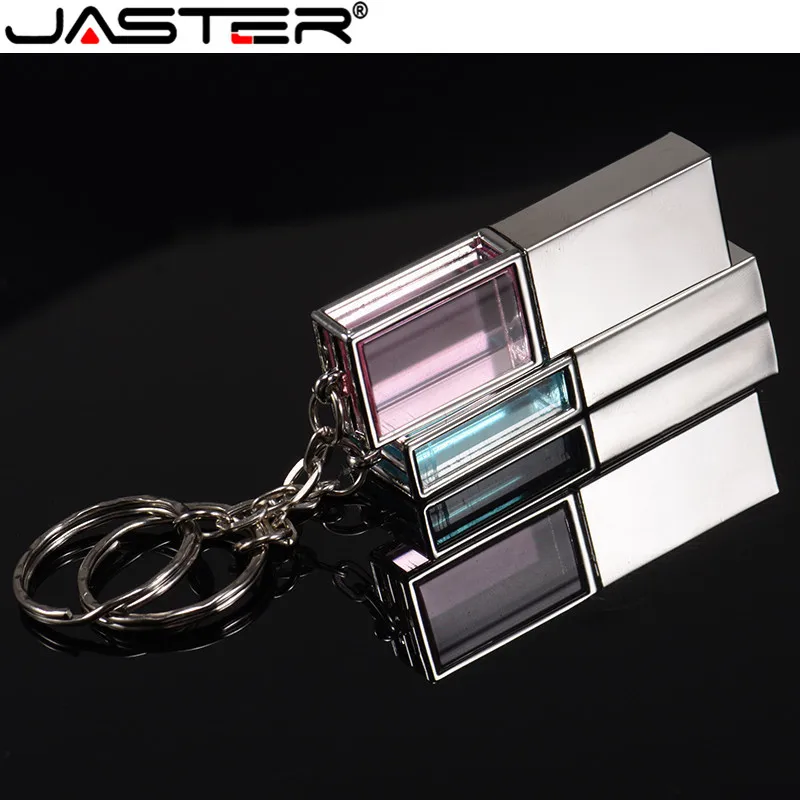 JASTER креативный usb2.0 Кристалл рамка+ брелок Модель Pendrive 4 ГБ 8 ГБ 16 ГБ 32 ГБ 64 ГБ флеш-накопитель USB флеш-накопитель подарок