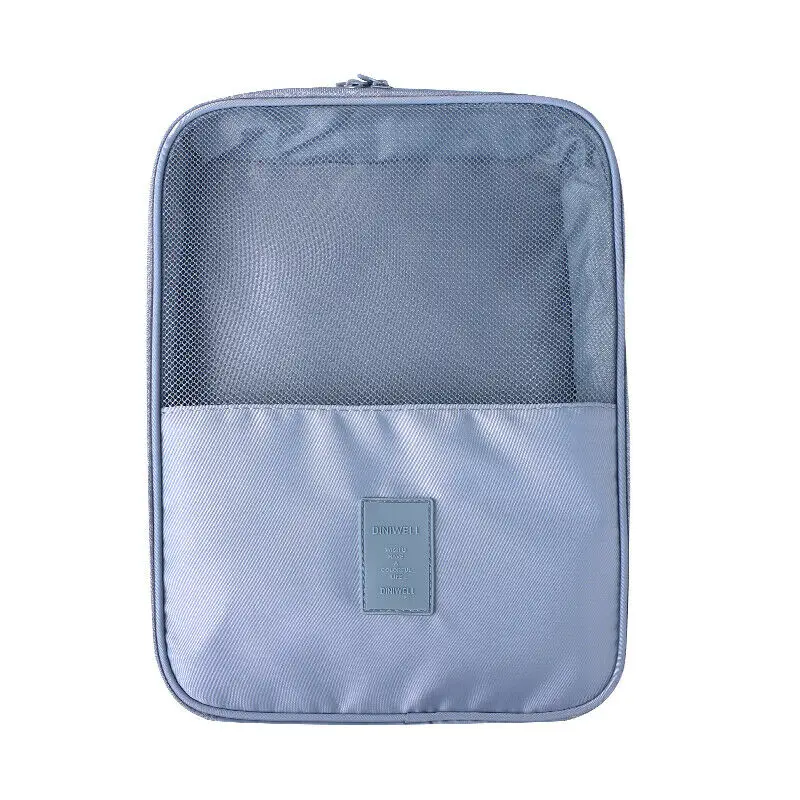 2 Layer Portable Waterproof Travel Storage Bag Organizer Shoes Pouch Shoe Tote Zipper Pouch Storage Organizer 9 Colors - Цвет: 2