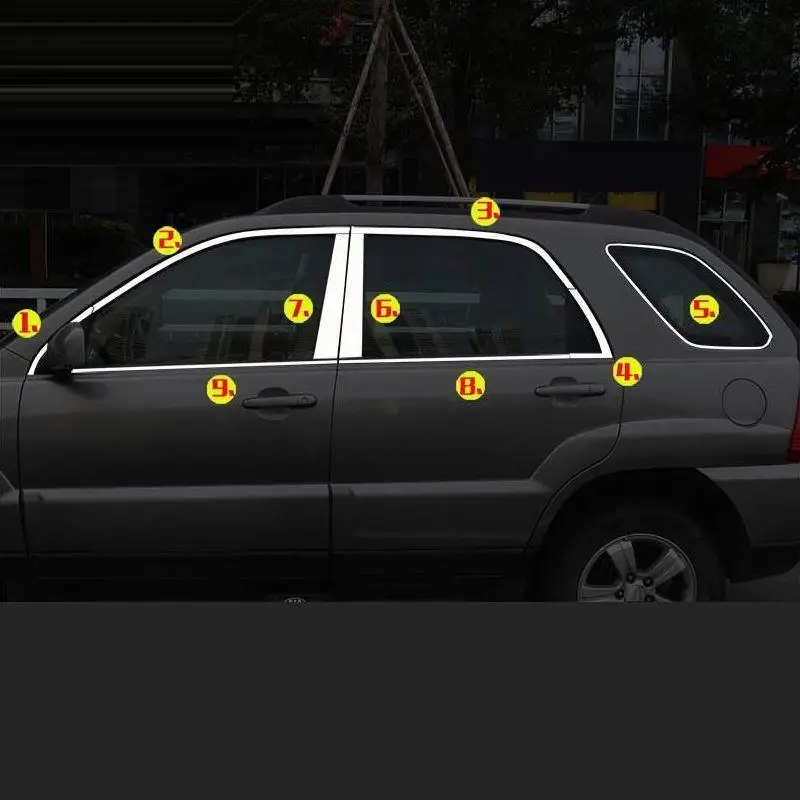 Автомобильные оконные Внешние декоративные автомобильные хромированные