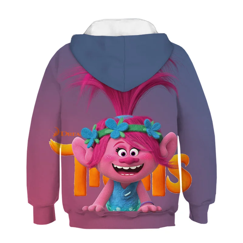 Trolls de Papoula Magia Desenhos Animados; толстовки impresso Bebê; топы для мальчиков; футболки; Primavera Verao; футболка; criandas Camisas