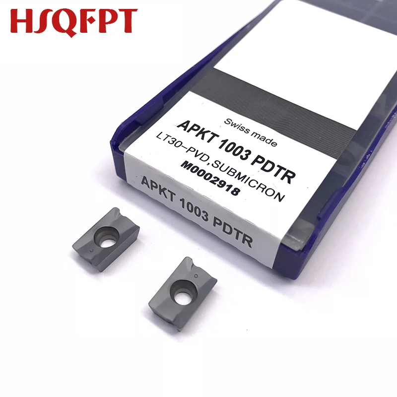 10 шт. APKT1003 PDTR LT30 LAMINA CNC лезвие твердосплавные фрезерные Вставки для индексируемого токарного инструмента