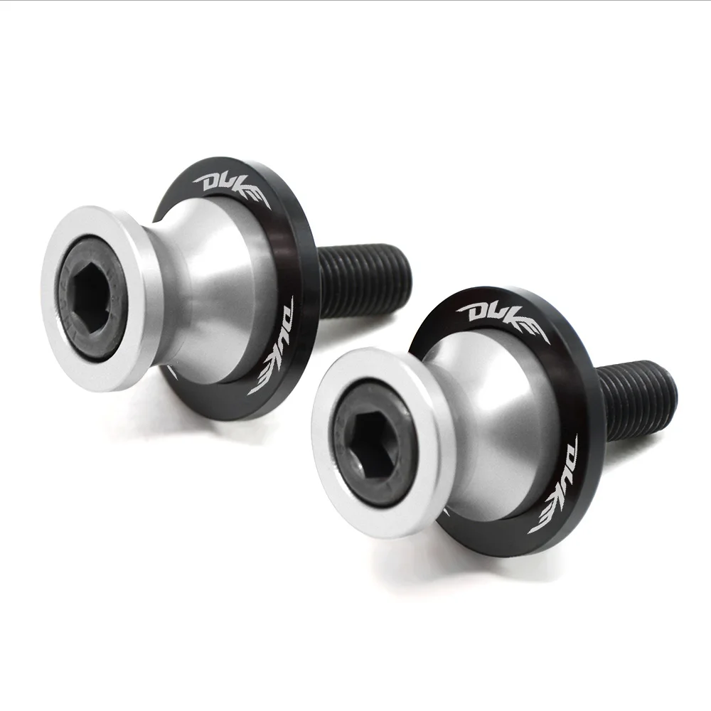 silver 10mm Аксессуары для мотоциклов CNC алюминий 10 мм маятник Катушки слайдер подставки винт для KTM 125DUKE 200DUKE 390DUKE 690 790 DUKE - Цвет: silver 10mm