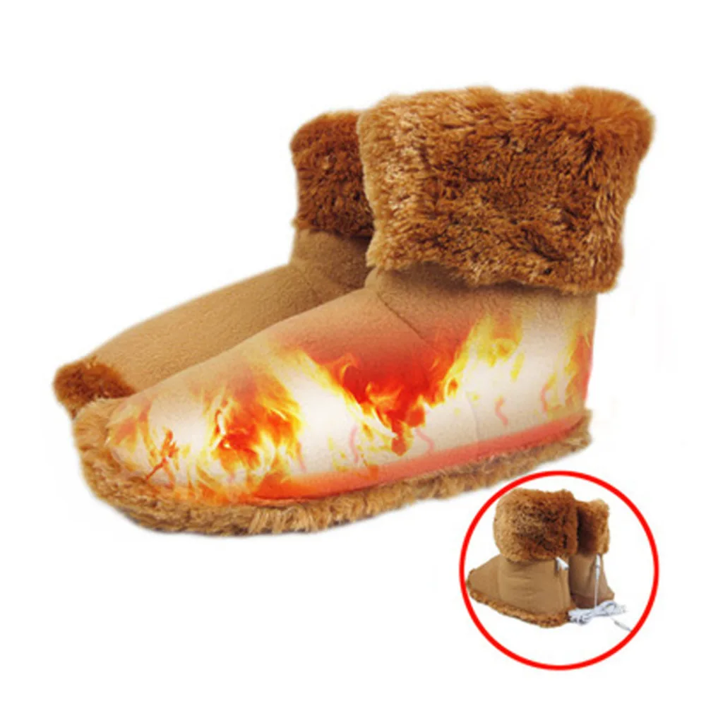 Winter Warme Zachte Voetenwarmer Elektrische Verwarming Met USB Oplaad #4N26 (2)