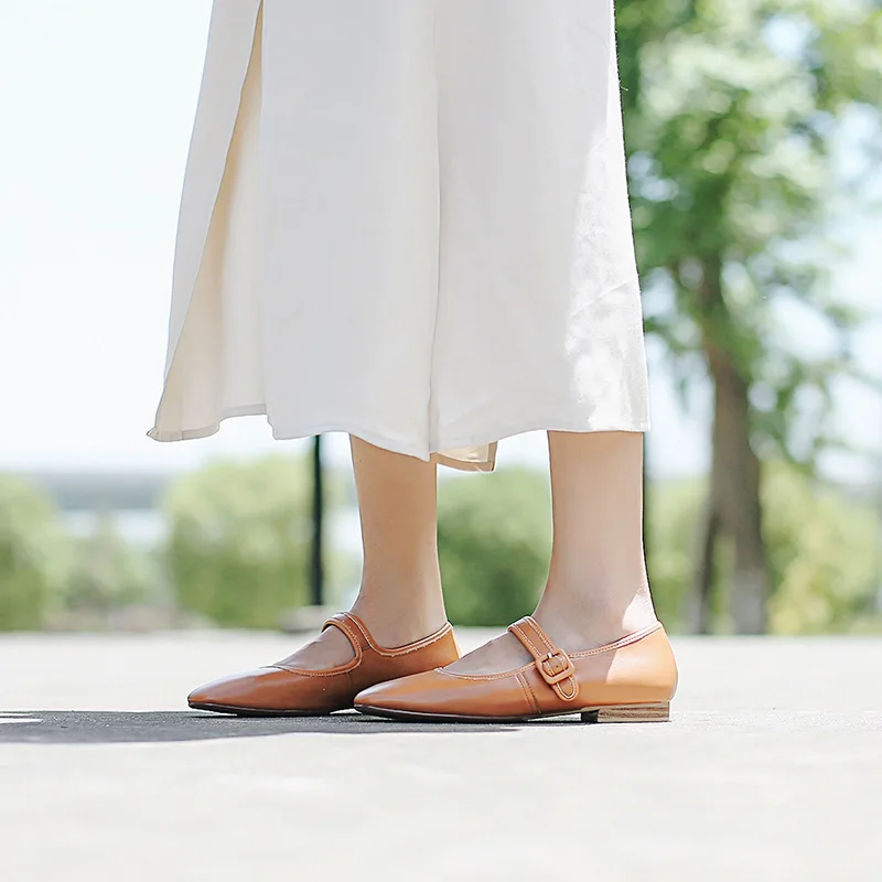 

2019 Spring New Style Sweet Korean-style College Style Hipster Closed-toe Ladies' Low-Cut Sandals Flat kou dai xie Women's