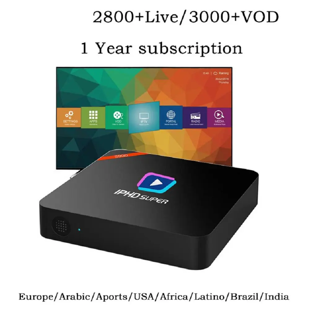 IPTV Middleware Премиум Смарт Декодер Sup порт s Lan порт wifi HD IPTV приставка 2 Гб ram сетевой плеер