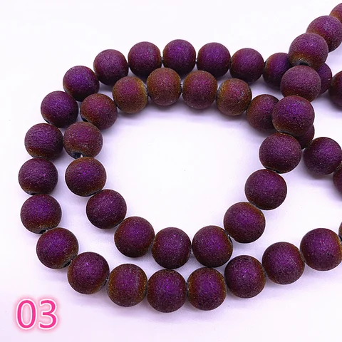 6/8mm Frosted Matt Austrian Crystal Beads High Quality Glass Loose Beads Handmade DIY Jewelry Making For Bracelet #03