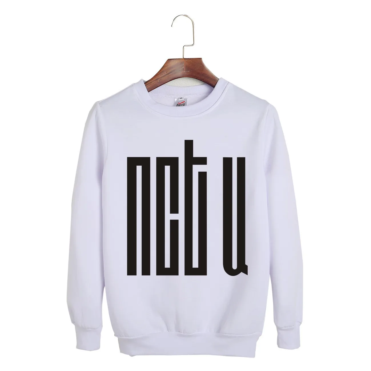 white И Розовый KPOP NCT U альбом JaeHyun десять Марка с тем же абзацем одежда свободный свитер для мужчин и женщин дропшиппинг - Цвет: white