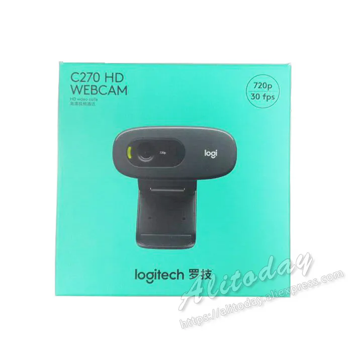 Веб-камера logitech C270 HD Vid 720P с микрофоном USB 2,0 3 мега HD видео веб-камера Smart