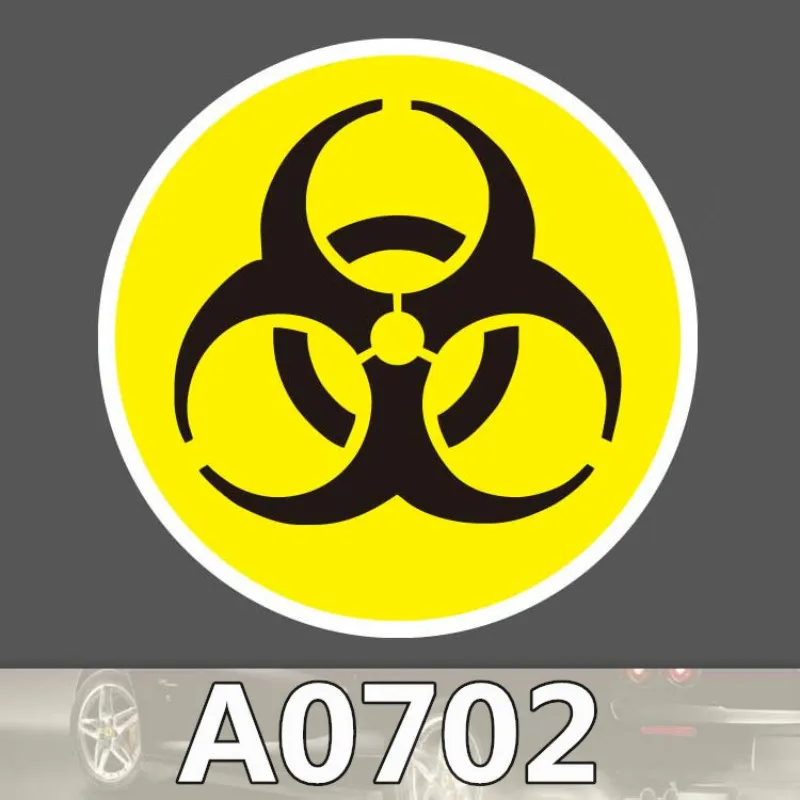 

Bevle A0702 Biological Safety Mark Waterproof Sticker Single Sale Cool Laptop Luggage Fridge Phone Graffiti Notebook Stickers