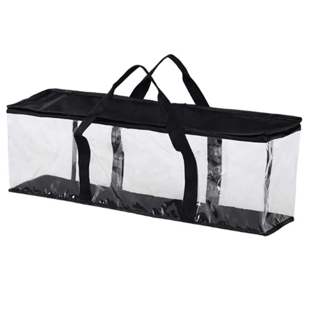 

Large Capacity PVC Storage Bag CD Book Transparent Storage Hand Bag Household Storage Collection Tools