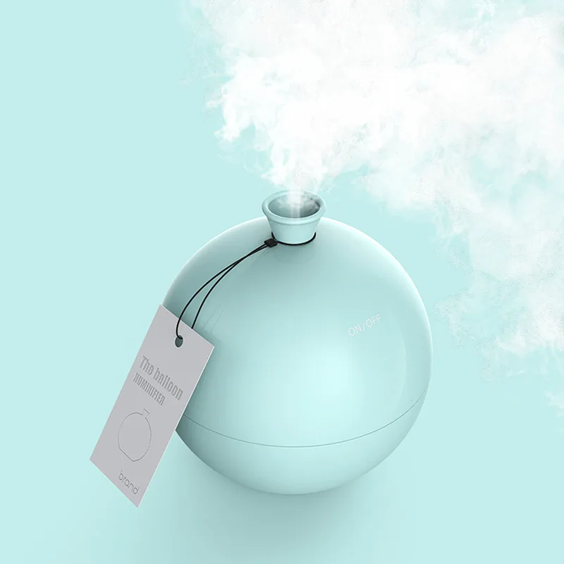 Skyblue USB Balloon Mini Air Humidifier Aroma Diffuser Water Mist Maker for Home Car Ultrasonic Humidifier Diffusers White Pink Blue - Цвет: Skyblue