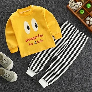 

Children Cartoon Underwear Set Infant Boy Girl Spring Autumn Clothes Kids Cotton Long Sleeve Homewear Baby Thermal Underwear Set