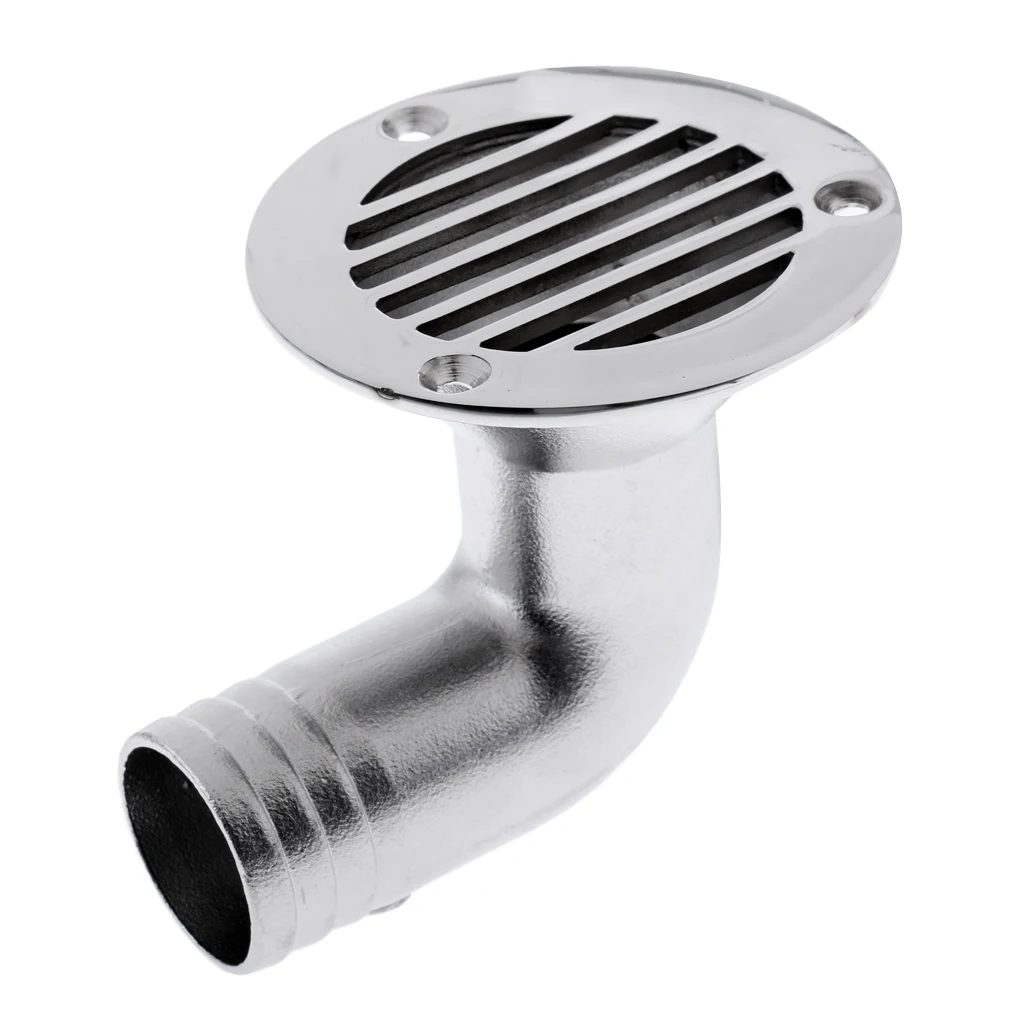 90 градусов лодка Deck Drain Scupper 1-1/"-Морской 316 нержавеющая сталь