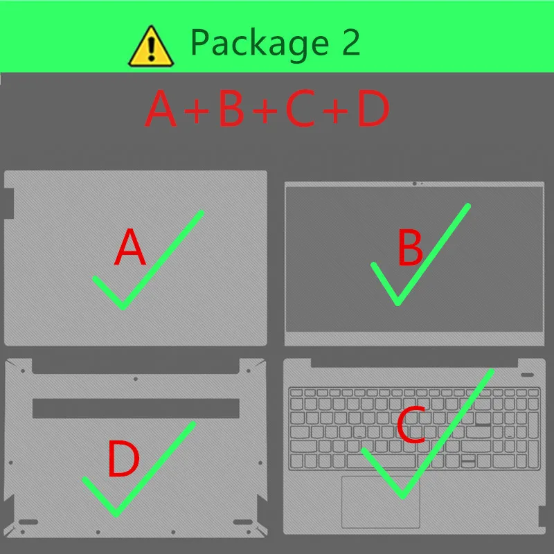 Наклейка для ноутбука MSI lenovo ThinkPad samsung Dell acer Swift microsoft Xiaomi Redmibook huawei Matebook наклейка для ноутбука - Цвет: Package 2