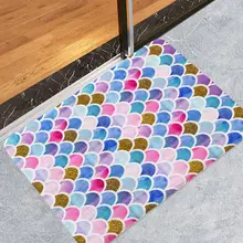 Европейский стиль Красочный Ковер Прямоугольник Мягкий фланелевый нескользящий декоративный коврик для гостиной спальни кухни Vloerkleed