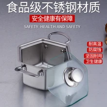 Самообслуживание шестигранный горячий горшок утолщенный 304 нержавеющая сталь мини один человек суп рисовая кастрюля для тушения маленькая лапша сковорода