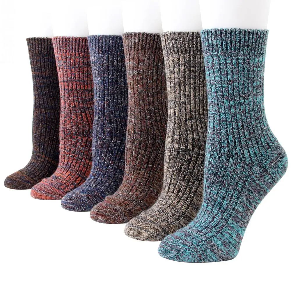 Зимние новые женские носки, трендовые цветные модные шерстяные носки, индивидуальные утолщенные теплые цветные жаккардовые кашемировые носки Зимние носки Женские зимние носки Кашемировые носки Толстые кашемировые носки
