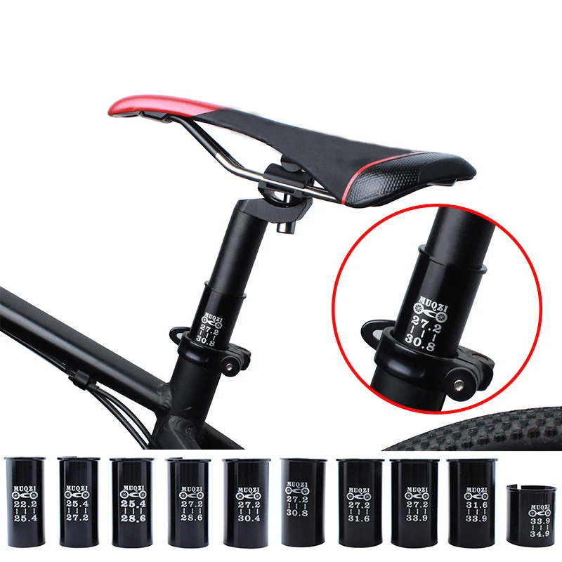 

Bike Seat Post Tube Seatpost Reducing Sleeve Adapter Aluminum Alloy Adjust 22.2mm to 25.4mm 27.2 to 28.6mm/30.8mm/31.6mm/34.9mm