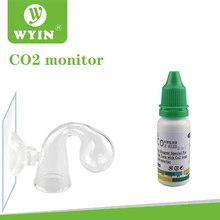 Zrdr aquário co2 indicador solução tanque de peixes teste líquido ph monitor de longo prazo contador de bolhas de co2 para a qualidade da planta ada