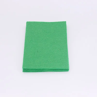 40 Pcs CMCYILING 40 шт./лот 10*15 см войлочная ткань 1 мм Толщина полиэфирная ткань для Швейное Ремесло «сделай сам» скрапбук войлочные листы Зеленый - Цвет: 40 Pcs