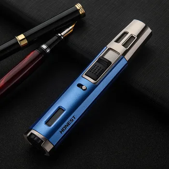 

Metal Jet Gas Lighter Windproof Spray Gun Metal Lighter Butane Torch Windproof Lighter Creativity Turbo Lighter