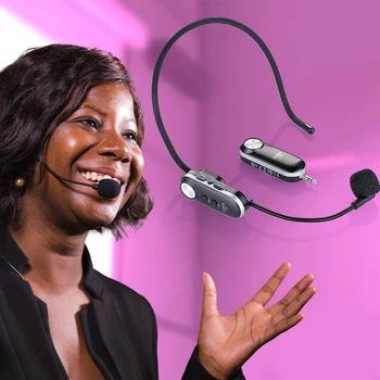 

Wireless K380R Headset Microphone UHF Mics Lightweight Portable Music Elements System for Speaker Voice Amplifier