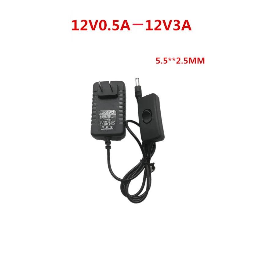 12V1A2A3A fluorescent board power adapter monitor electronic screen fish tank light bar box plug special supply (12v | Электроника